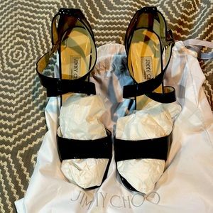 Jimmy Choo Patent Leather Wedge Size EU 42! Worn once!